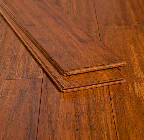 Piso de Bambu con Manto IXPE 2MM (12MMX127MMX1850MM) - (Color Carbonizado)